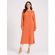 Moda Abad Düğme Detaylı Merserize Tunik 36176