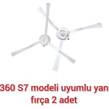Rafta Lin Grup 360 S7 Robot Süpürge Modeli ile ile Uyumlu Yan Fırça Süpürme Fırçası 2 Adet