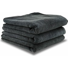 Rafta Mikro Lüks Mikrofiber Microlüks Tank Bezi 50X70 cm Süper Emici Kalın Havlu, Oto Kurulama ve Temizlik Bezi (3lü Paket) (3)