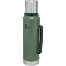 Rafta Stanley Classic Legendary Vakumlu Termos 1 Litre - Yeşil (Hammertone Green) | Paslanmaz Çelik