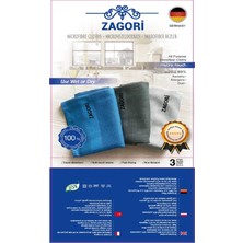 Rafta Zagori Sihirli Mikrofiber Temizlik Bezi Iz Bırakmayan Deterjansız Kullanılabilen 3 Lü Cam Bezi 40X60 Tek Ebat