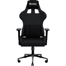 Rafta Exvega Vesta 2024 Serisi Siyah Dokuma Kumaş Profesyonel Gaming Oyuncu Koltuğu