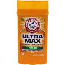 Rafta Kol ve Çekiç Ultra Max Görünmez Katı Terlemeyi Önleyici Deodorant, Taze, 2,6 Oz