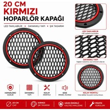 Fırsat Yolu 20 cm Kırmızı Neon Ledli Hoparlör Kapağı