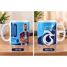 Print Copy Center Trabzonspor Temalı Mohammed Salah 10 Numara Tasarımlı Beyaz Seramik Kupa Bardak