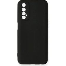 Sovrent Realme 7 Kılıf Nano Içi Kadife Silikon - Siyah