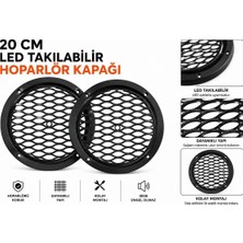 Fırsat Yolu 20 cm LED Takılabilir Hoparlör Kapağı - 2 Adet