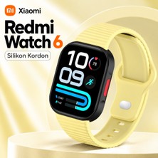 Yesnice Xiaomi Redmi Watch 6 Uyumlu Silikon Saat Kordonu Yumuşak Esnek Yapılı Ayarlanabilir Çizgili Tasarımlı