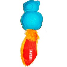 Rafta M-Pets On/off Teddy Köpekler Için Kauçuk Oyuncak Blue/orange