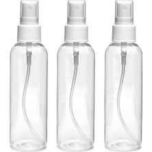 Rafta Nsb Herbals 100 ml Şeffaf Plastik Boş Doldurulabilir Yeniden Kullanılabilir Ince Sis Sprey Şişe Kabı Temizleyici, Parfüm, Gül Suyu, Seyahat, Evde Bakım, Diğer Kendin Yap (3'lü Paket)