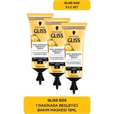 Rafta Gliss Sos Anında Besleyici Bakım Kremi 3X15 ml