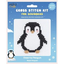 Hello Crafts HC551 Başlangıç Seviyesi Kanaviçe Kiti - Neşeli Penguen