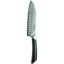 Rafta Zyliss E920271 Comfort Pro Santoku Bıçağı | 18 Cm/7 Inç | Alman Paslanmaz Çelik | Siyah Saplı | Profesyonel Mutfak Bıçağı/sebze Bıçağı/doğrama Bıçağı | Bulaşık Makinesinde Yıkanabilir | 25 Yıl
