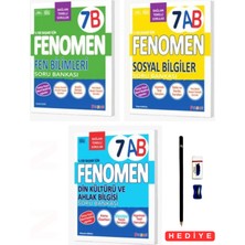 Fenomen Yayıncılık 2027 7.sınıf Fen Bilimleri Sosyal Bilgiler Din Kültürü B Soru Bankası 3 Kitap Set Türkiye Yüzyılı Maarif Modeline Uygundur Kalem Seti Hediyeli