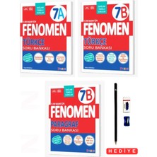 Fenomen Yayıncılık 2027 7.sınıf Türkçe Paragraf A- B Soru Bankası 3 Kitap Set Türkiye Yüzyılı Maarif Modeline Uygundur Kalem Seti Hediyeli
