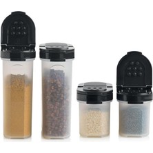 Rafta Tupperware Oval Baharatlık 4'lü Küçük 100ML ve Büyük Set 250ML