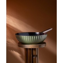 Rafta Madame Coco Freya Wok Tava, Yeşil, 30 cm