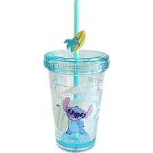 Rafta Mınıso Disney Lilo Stitch Koleksiyonu Plastik Bardak (320ML) (Dikiş)