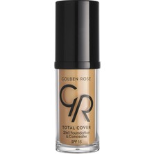 Rafta Golden Rose Total Cover 2si1 Arada Kapatıcı ve Fondöten No: 18 Cappuccino - 30 ml