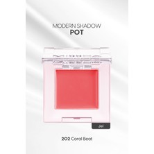 Rafta Mıssha Parlak Jel Dokulu Tekli Göz Farı Modern Shadow Pot (202 Coral Beat) 202 Coral Beat