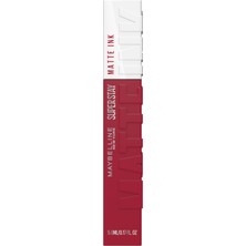 Rafta Maybelline New York Super Stay Matte Ink Likit Mat Ruj - 80 Ruler (Kırmızı/pembe)