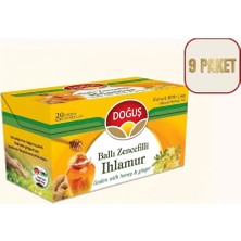 Doğuş Çay Doğuş Ballı Zencefilli Ihlamur Çayı x 9 Paket