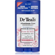 Rafta Dr Teal's Dr Teal's Aluminum Free Stıck Deodorant Rose & Mılk 75 G