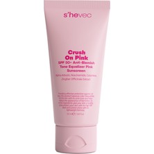 Rafta She Vec Crush On Pink - Spf 50+ Leke Karşıtı ve Ton Eşitleyici Pembe Güneş Kremi