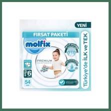 Bezos Premium Bebek Bezi Ultra Fırsat Paketi 6 Beden 15+ kg 54 Adet Bss