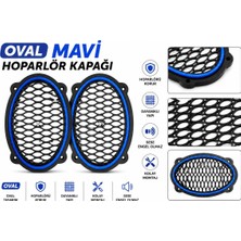 Fırsat Yolu Oval Mavi Neon Ledli Hoparlör Kapağı