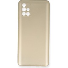 Ototechparca Samsung Galaxy M51 Kılıf First Silikon - Gold