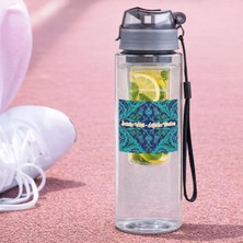 Bk Gift Detoks Tasarımlı Süzgeç Hazneli Suluk -9, Bpa Içermeyen Detoks Matara Gri - 500 ml