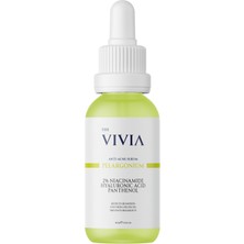 Rafta The Vivia Siyah Nokta, Sivilce ve Akne Karşıtı, Gözenek Sıklaştırıcı Cilt Serumu Pelargonium Niacinamide Hyaluronic Acid Panthenol 30 ml