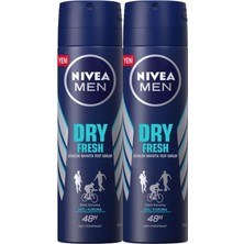 Rafta Nivea Dry Fresh Erkek Sprey Deodorant 150ML 2'li Avantaj Paketi