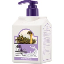 Rafta Milk Baobab 6 Hyalüronik Asitle Nemlendiren Parfümlü Vücut Losyonu Perfume Body Lotion (Baby Powder)