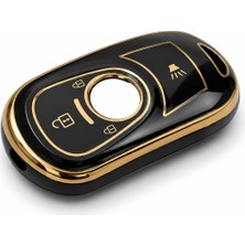 Rafta Autohan Keys Astra K ve Insignia Grand Uyumlu Anahtarsız Çalıstırma Nano Anahtar Kılıfı Siyah Gold Renk