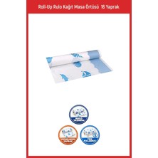 Roll-Up Marin Desenli Rulo Kağıt Masa Örtüsü 100 x 150 cm 16 Yaprak Su Geçirmez Kullan At Ürünler