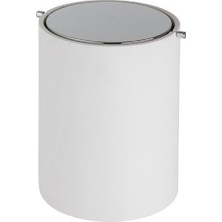 Rafta System Banyo Çöp Kovası 4 L - Beyaz/krom Renk