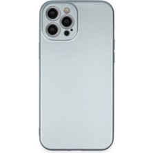 ENCO Apple iPhone 12 Pro Max Kılıf Nano Içi Kadife Silikon - Sky Blue