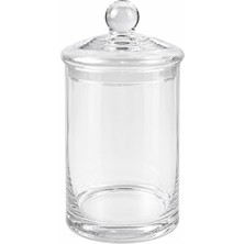 Rafta Deconox Büyük Boy El Yapımı Üfleme Cam Kapaklı Kavanoz 2000 Ml, 23,5 x 12 Cm, Makarna, Kurabiye, Kahve ve Kuru Gıda Saklama Kabı, Tekli