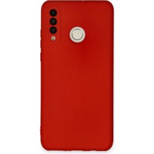 ENCO Huawei P30 Lite Kılıf Nano Içi Kadife Silikon - Kırmızı