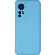 ENCO Xiaomi Mi 12 Kılıf Nano Içi Kadife Silikon - Mavi