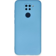 ENCO Xiaomi Redmi Note 9 Kılıf Nano Içi Kadife Silikon - Mavi