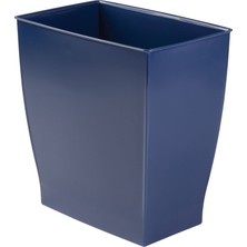 Rafta Interdesign Mono Çöp Kovası Çöp Kutusu – Dikdörtgen, Plastik, Plastik, Koyu Mavi, 28.4 x 18.9 x 30.3 cm