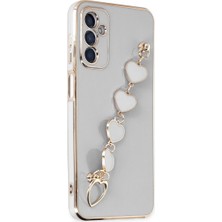 ENCO Samsung Galaxy A14 4g Kılıf Esila Silikon - Beyaz