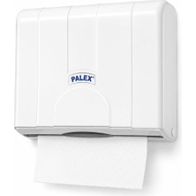 Rafta Alper Banyo Z-Fold Kağıt Havlu Dispenseri, Beyaz Plastik Duvara Monte Z Katlı Kağıt Havlu Aparatı, Banyo Ofis Wc ve Ortak Kullanım Alanları Için Hijyenik Kağıt Havluluk 25 x 21 x 10 cm