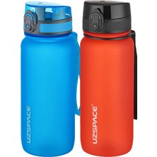Rafta Uzspace 2'li Tritan Matara Seti 650 ml 14 Farklı Renk Seçeneği Fiftyfifty Mavi-Fantasyred