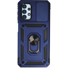 ENCO Samsung Galaxy A33 5g Kılıf Pars Lens Yüzüklü Silikon - Lacivert