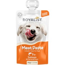 Rafta Royalist Meat Paste Köpekler Için Somon Havuç ve Bezelye 90G