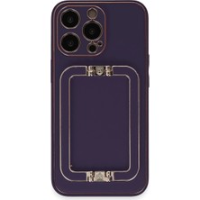ENCO Apple iPhone 13 Pro Max Kılıf Coco Elit Kapak - Derin Mor